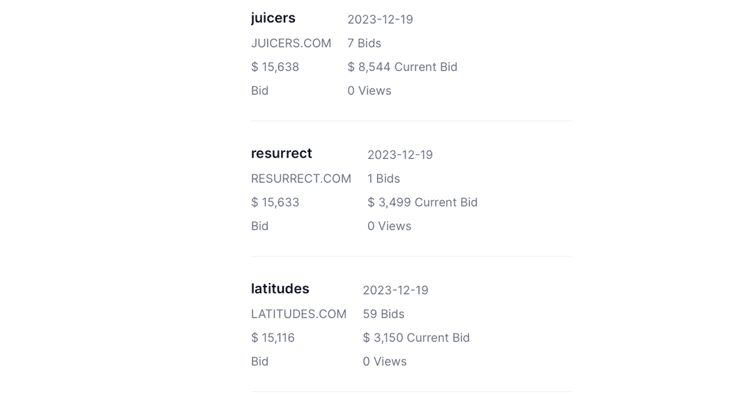 Domain names